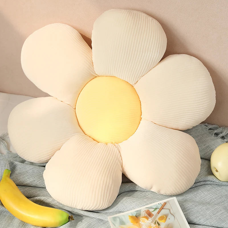 Stuffed Six Petal Flower Cushion Girly Room | Yazijico™ 