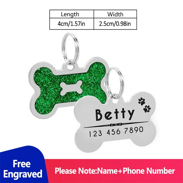 Personalized Address Tags for Dogs Id Tags | Yazijico™  