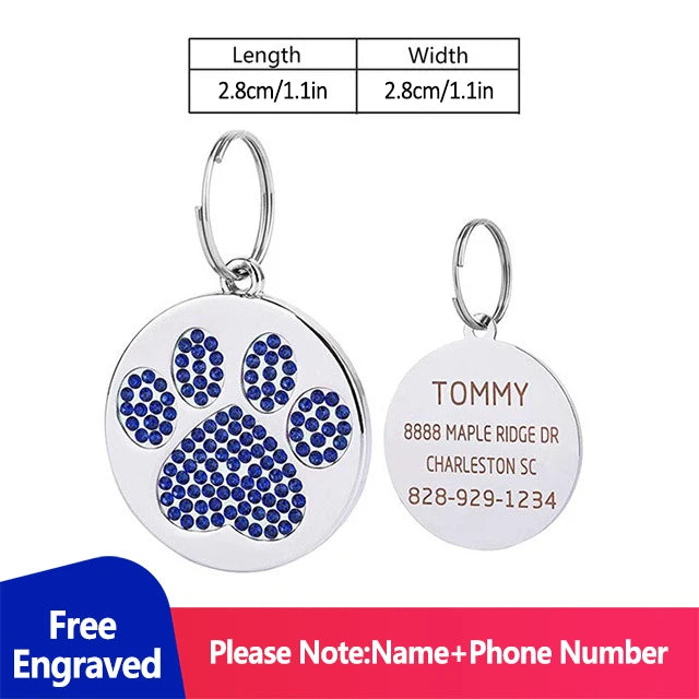 Personalized Address Tags for Dogs Id Tags | Yazijico™  