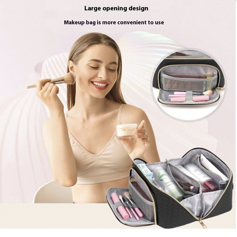 Large-Capacity Cosmetic Bag Portable Waterproof Makeup 