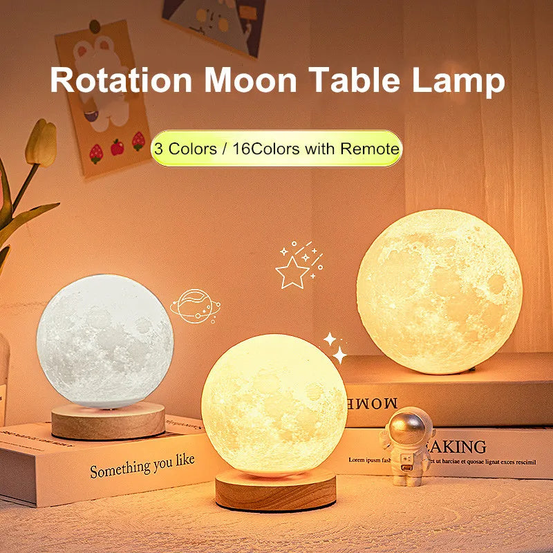 Magnetic Floating Levitating Moon Lamp Touch 