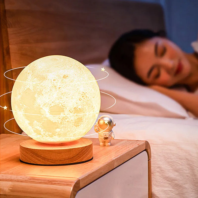 Magnetic Floating Levitating Moon Lamp Touch 