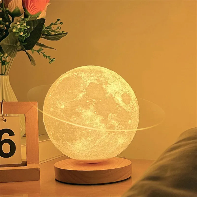 Magnetic Floating Levitating Moon Lamp Touch 