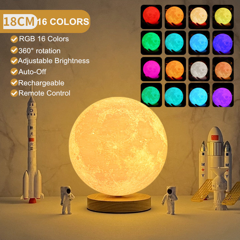 Magnetic Floating Levitating Moon Lamp Touch 