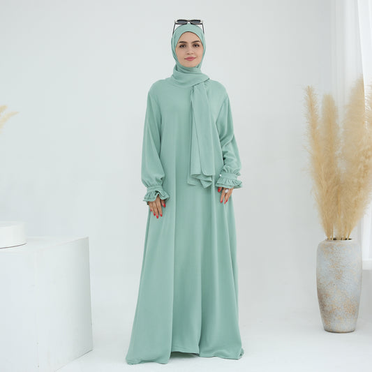 Middle East Dubai Turkey Headscarf Dress 
