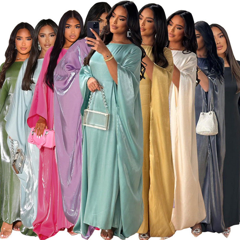 Middle East Fashion Fil-Lumiere Satin Waist Dress