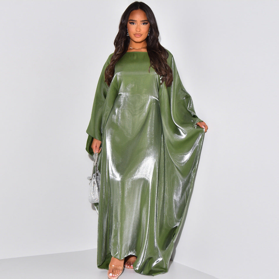 Middle East Fashion Fil-Lumiere Satin Waist Dress