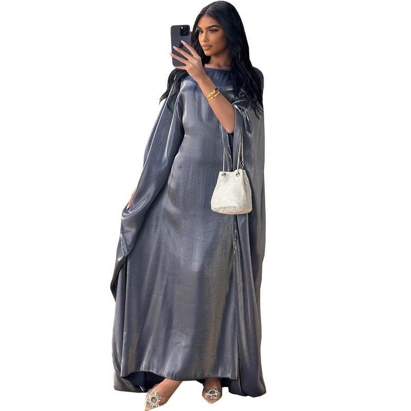 Middle East Fashion Fil-Lumiere Satin Waist Dress