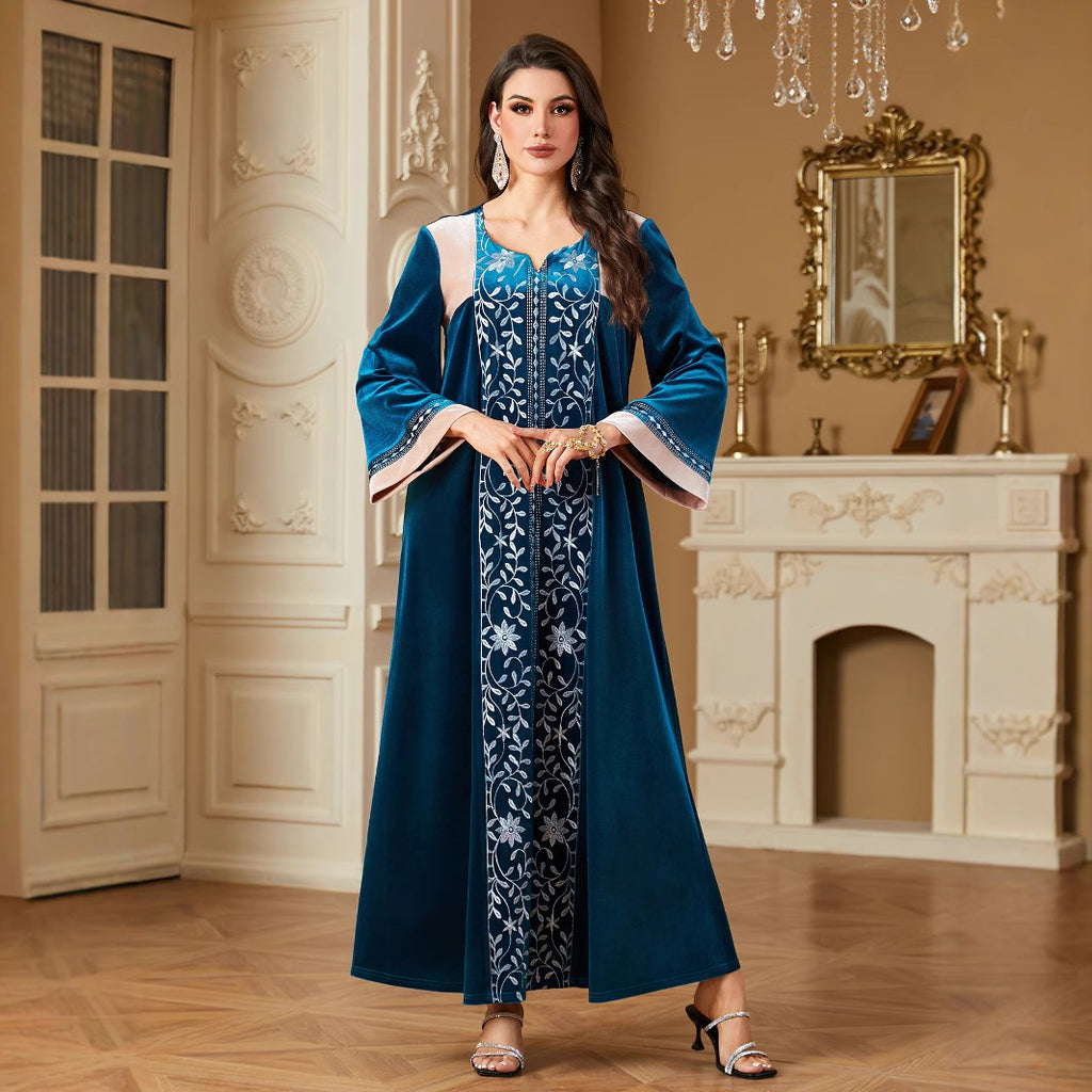 Middle East Women's Clothing Stitching Muslim Dress
