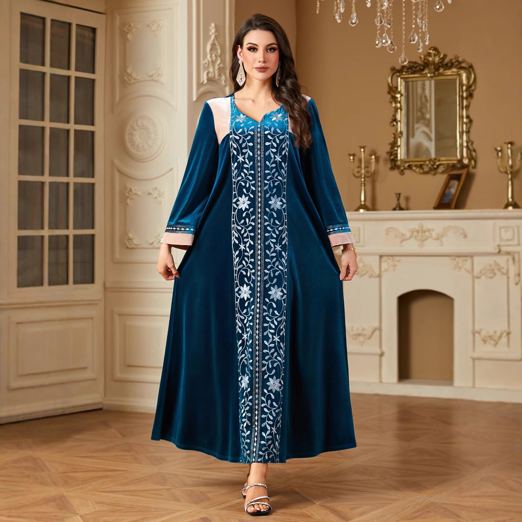 Middle East Women's Clothing Stitching Muslim Dress