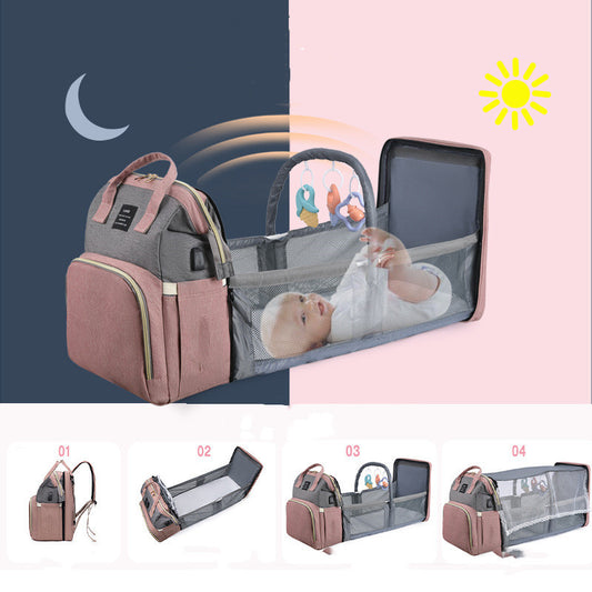 Mummy Baby Crib Backpack Large Capacity