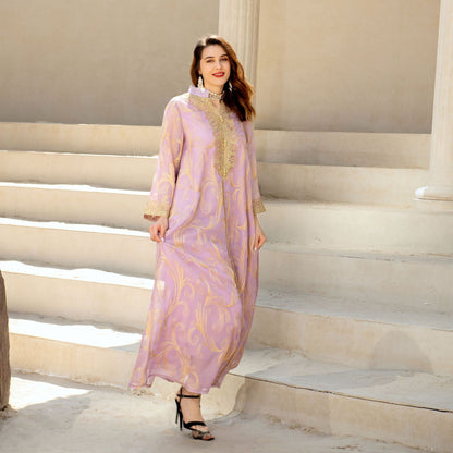 Muslim Spring And Summer Middle East Swing Dress 