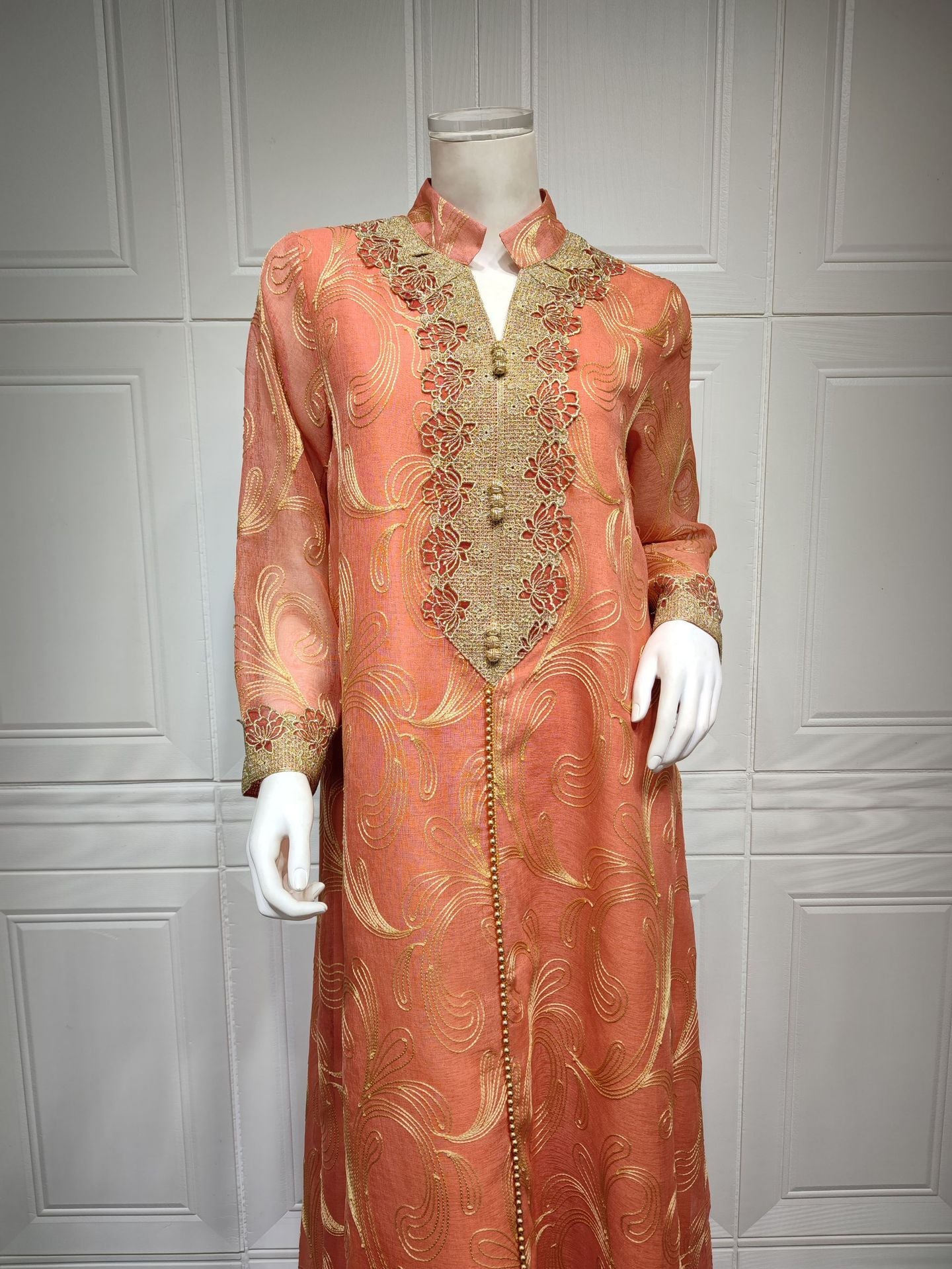 Muslim Spring And Summer Middle East Swing Dress 