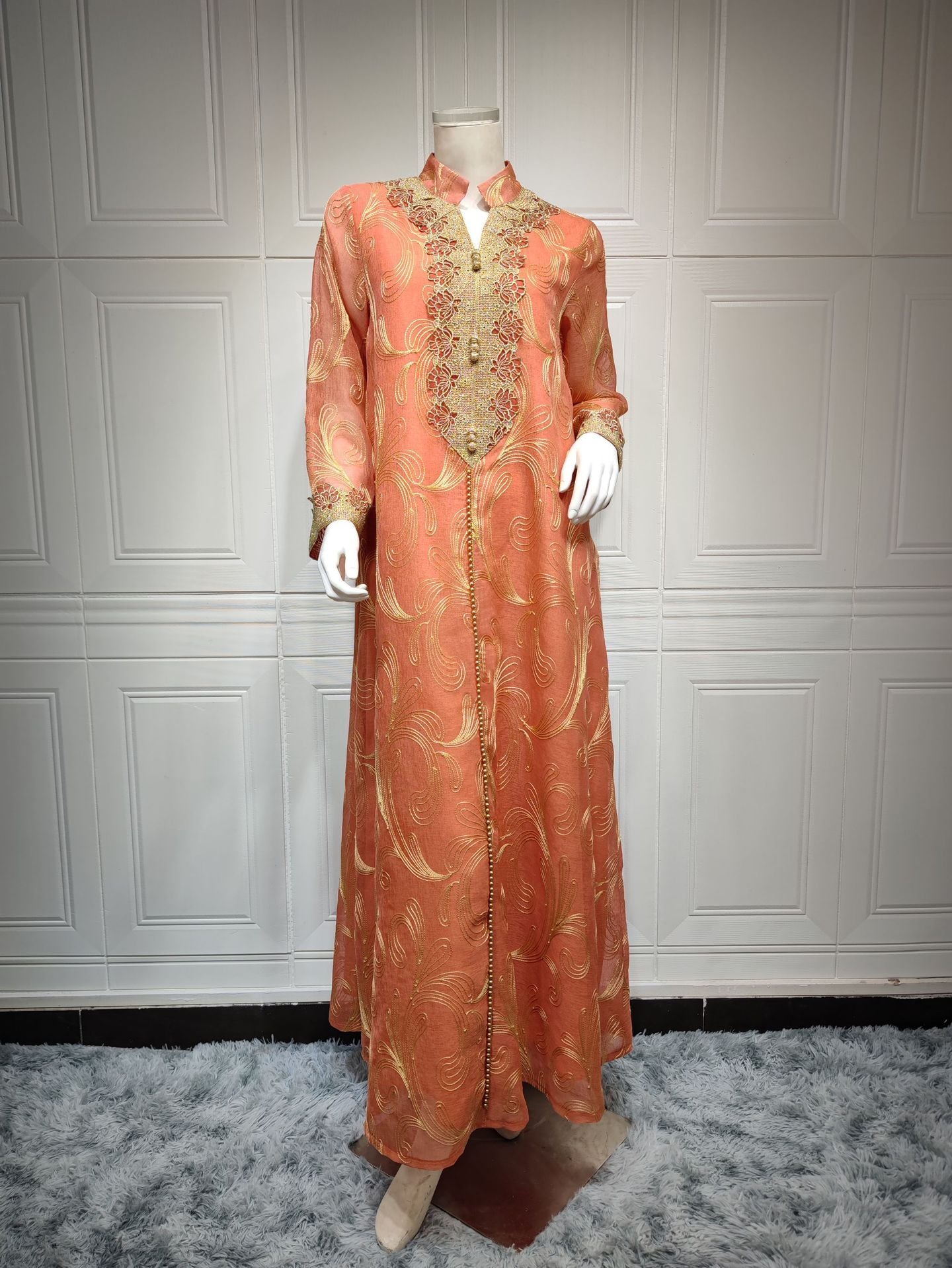 Muslim Spring And Summer Middle East Swing Dress 