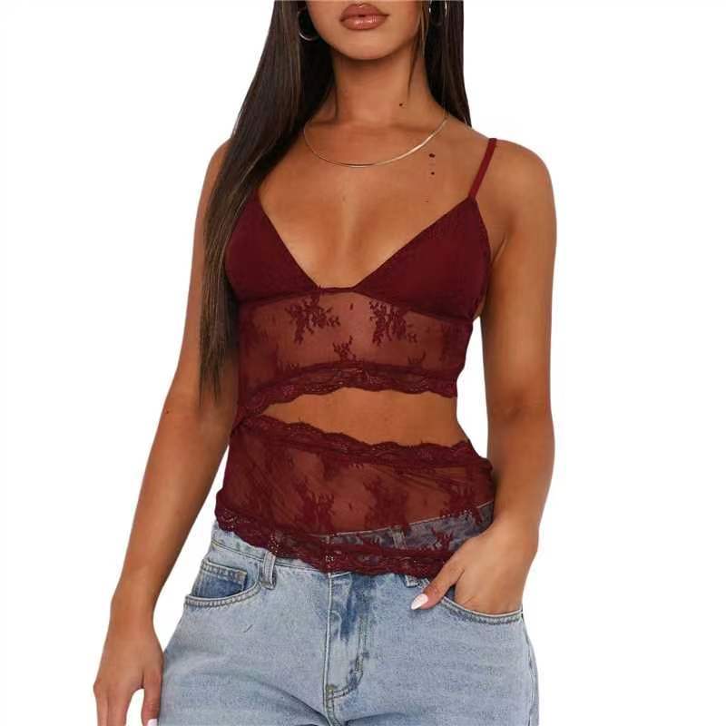 Lace Stitched Backless Small Sling Women | Yazijico™ 