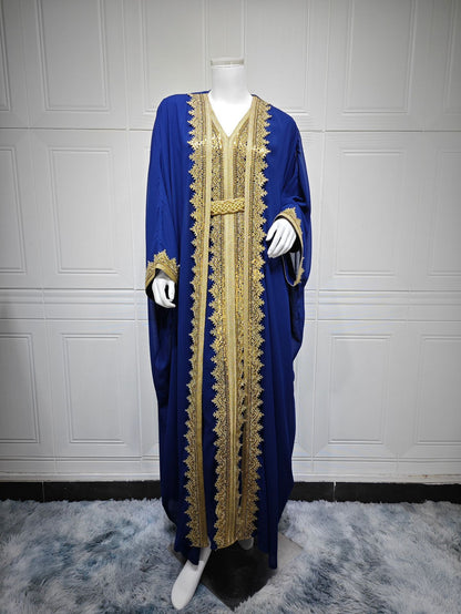 Muslim Dress Belt Middle East Women Dress 