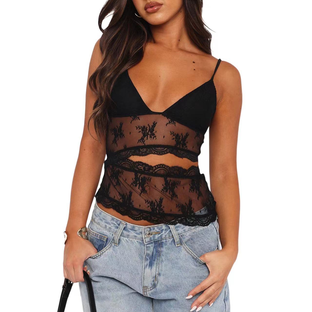 Lace Stitched Backless Small Sling Women | Yazijico™ 