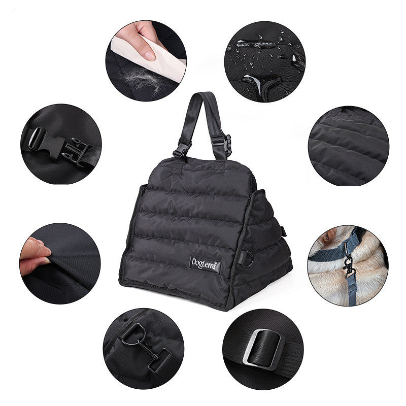 Pet Car Bag  Front And Rear Seat Dog Car Pad 