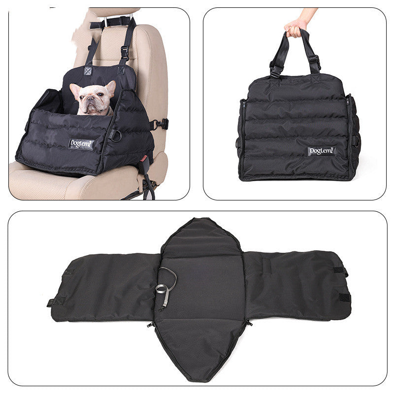 Pet Car Bag  Front And Rear Seat Dog Car Pad 