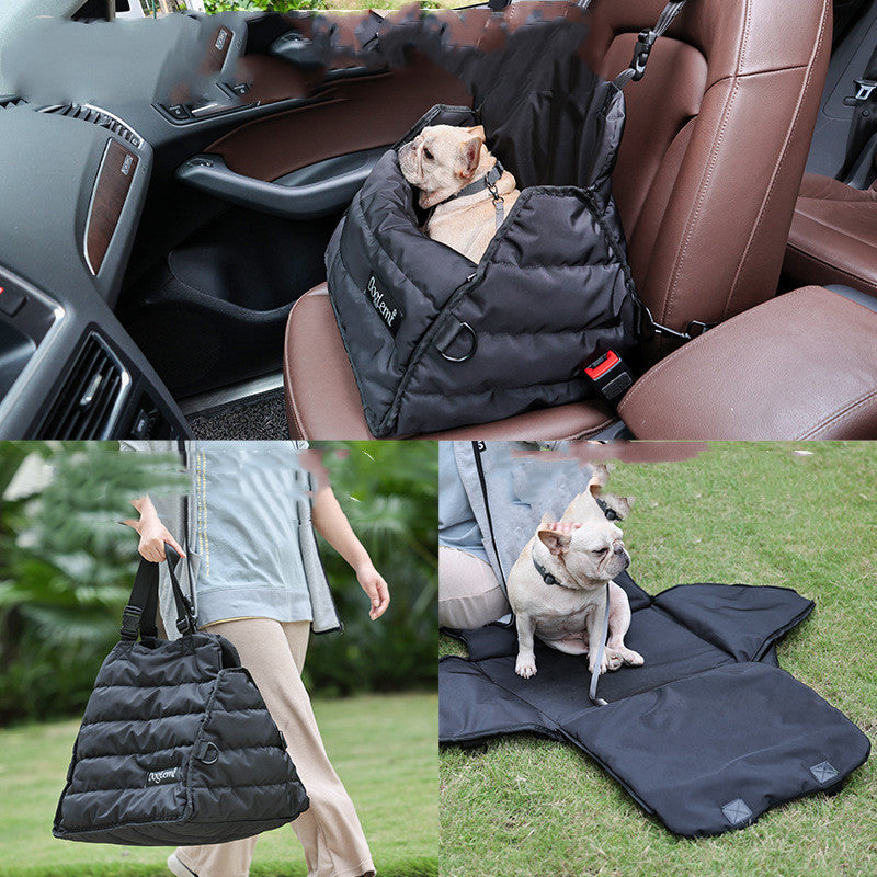 Pet Car Bag  Front And Rear Seat Dog Car Pad 