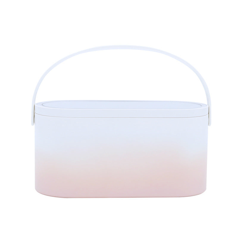 Portable Led Desk Storage Cosmetic Mirror 