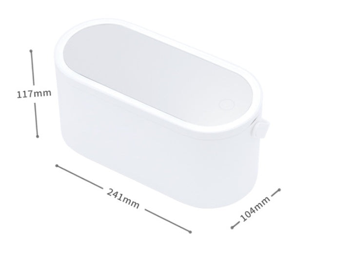 Portable Led Desk Storage Cosmetic Mirror 