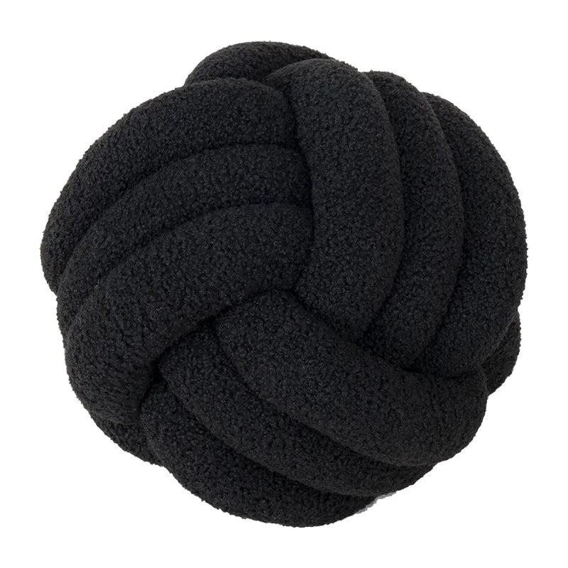 Hand-knotted Ball Throw Pillow | Yazijico™ 
