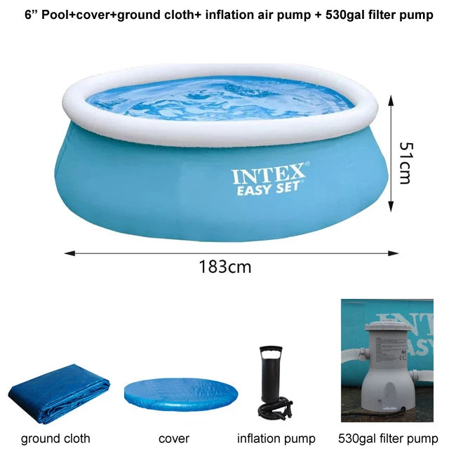 INTEX feet summer swimming pool adult inflatable ring pool | Yazijico™