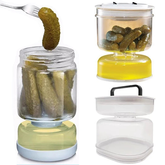 Pickle Olive Container Jar Pickle Juice Wet and Dry  | Yazijico™