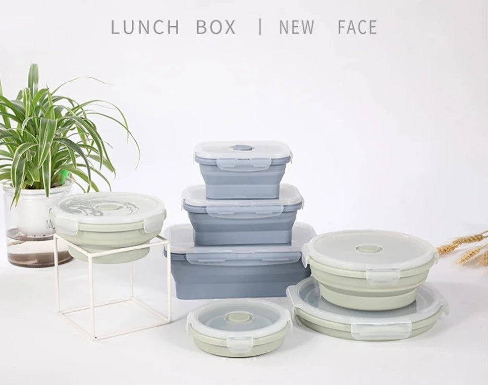 Lunch Box  Folding Bowl Outdoor Silicone | Yazijico™ 