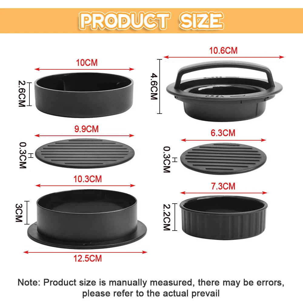 Hamburger Meat Press Maker Round Shape 