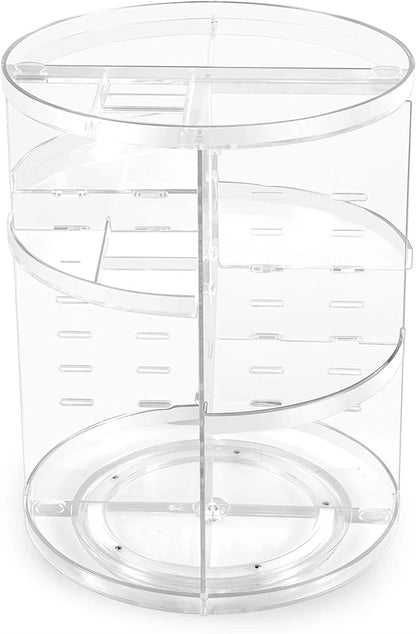 360 Large Rotating Makeup Organizer Adjustable | Yazijico™ 