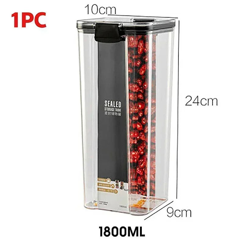 Food Storage Containers Set White Lid Kitchen