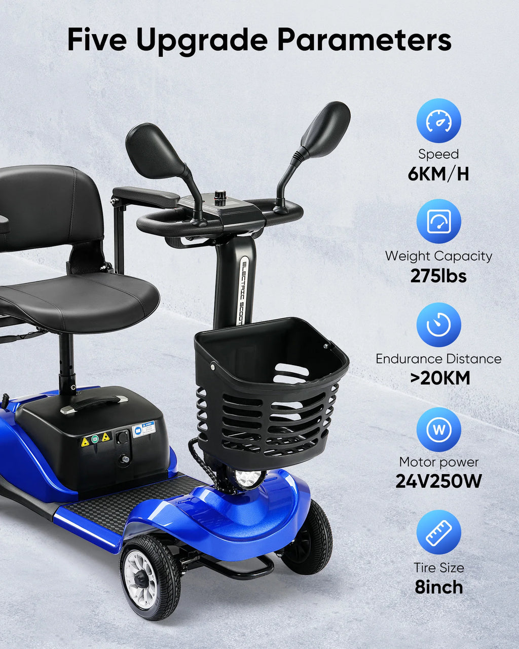 Mobility Scooter Electric Power Mobile Wheelchair 