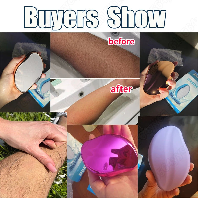 Nano Crystal Physical Hair Removal Eraser Glass | Yazijico™