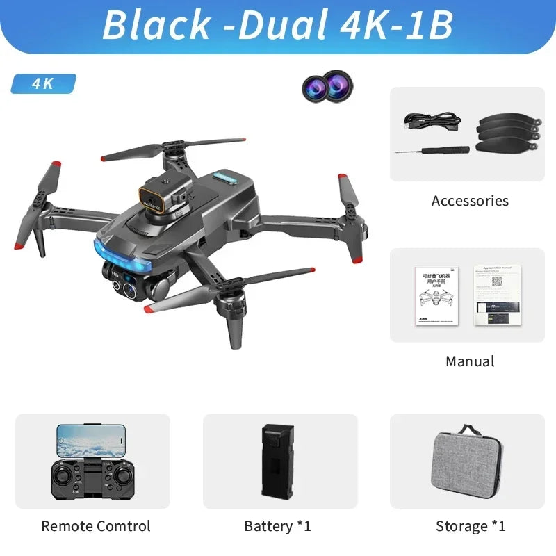 Drone Professional Dual Camera Obstacle Avoidance | Yazijico™