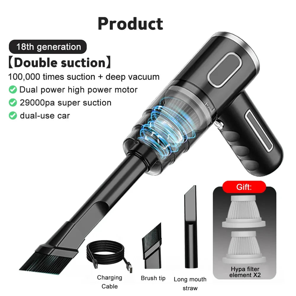 Wireless Car Vacuum Cleaner Portable Handheld  | Yazijico™