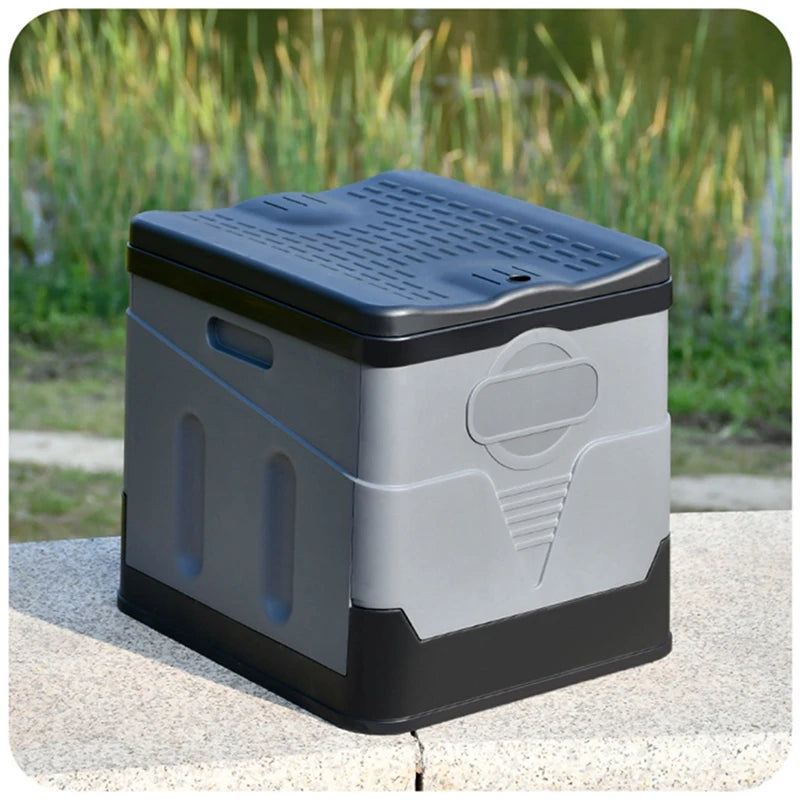 Toilet, Portable, Collapsible, Anti-Odor Storage Box 