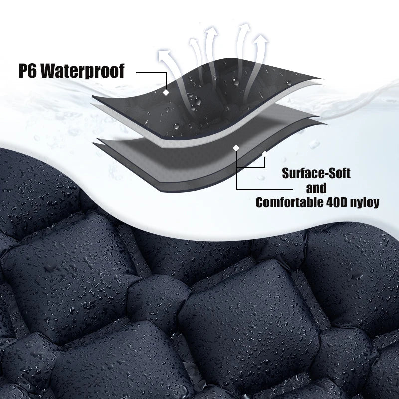 Outdoor Camping Sleeping Pad Inflatable Mattress | Yazijico™ 