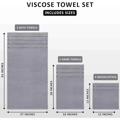 Shower Towel 2 Hand Towels Bath Towels  Set  | Yazijico™