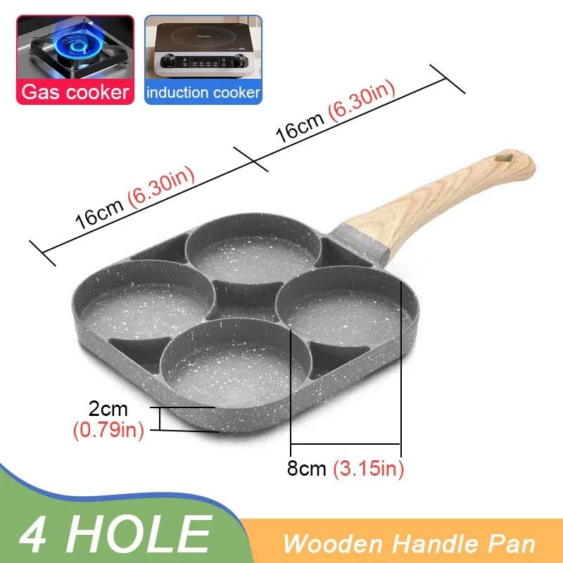 Hole Frying Pot Pan Thickened Omelet 