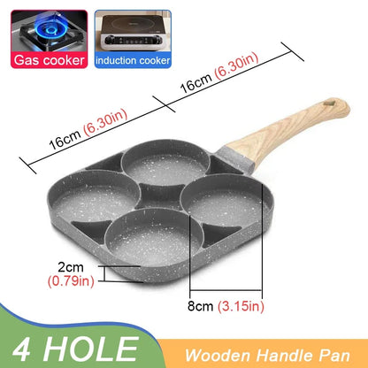 Hole Frying Pot Pan Thickened Omelet 