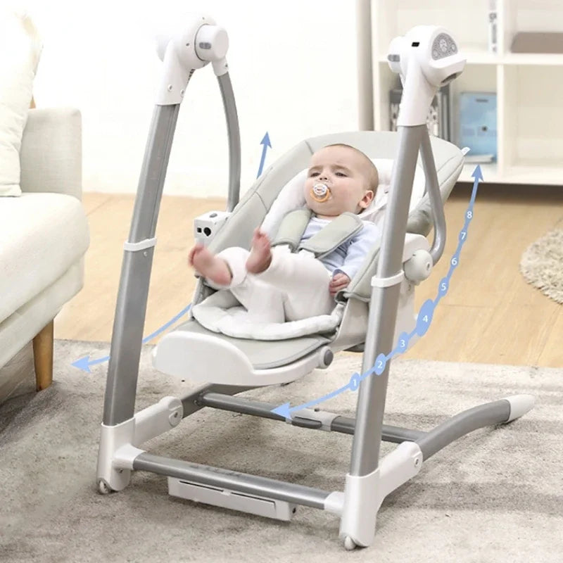 Multifunctional children's dining chair baby electric cradle chair baby rocking chair