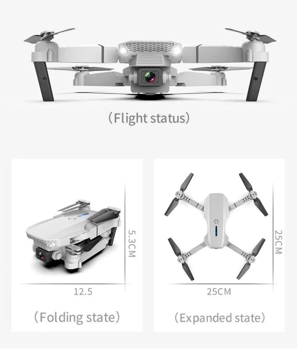 Drone Profesional Airplane Dual-Camera Head Remote
