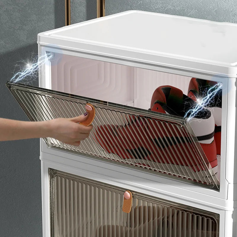 Foldable Shoe Cabinet Retractable Shoes Storage Box | Yazijico™