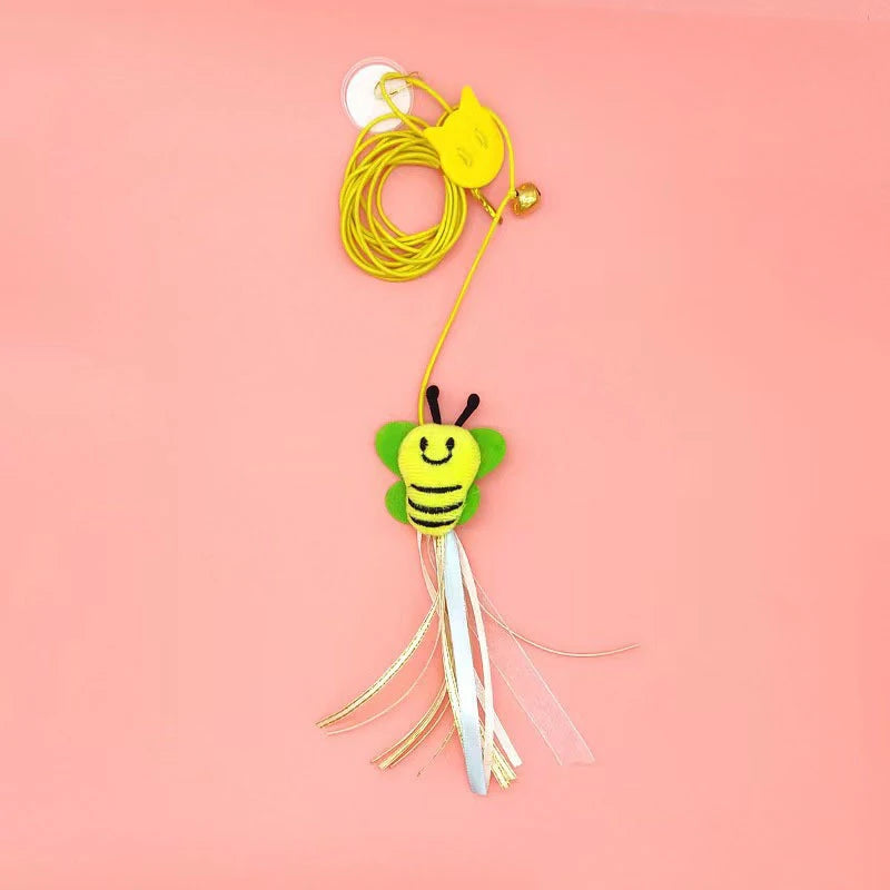 Pet Cat Toys Funny Stick Kitten Self -hi Elastic Rope| Yazijico™ 
