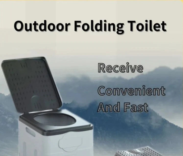 Toilet, Portable, Collapsible, Anti-Odor Storage Box 