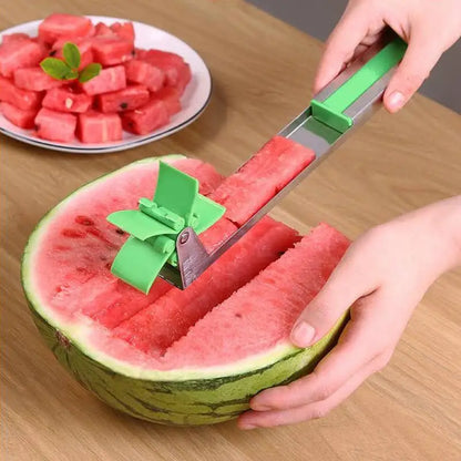 Yazijico™  Watermelon Cutter Stainless Steel Windmill - Yazijico™ 