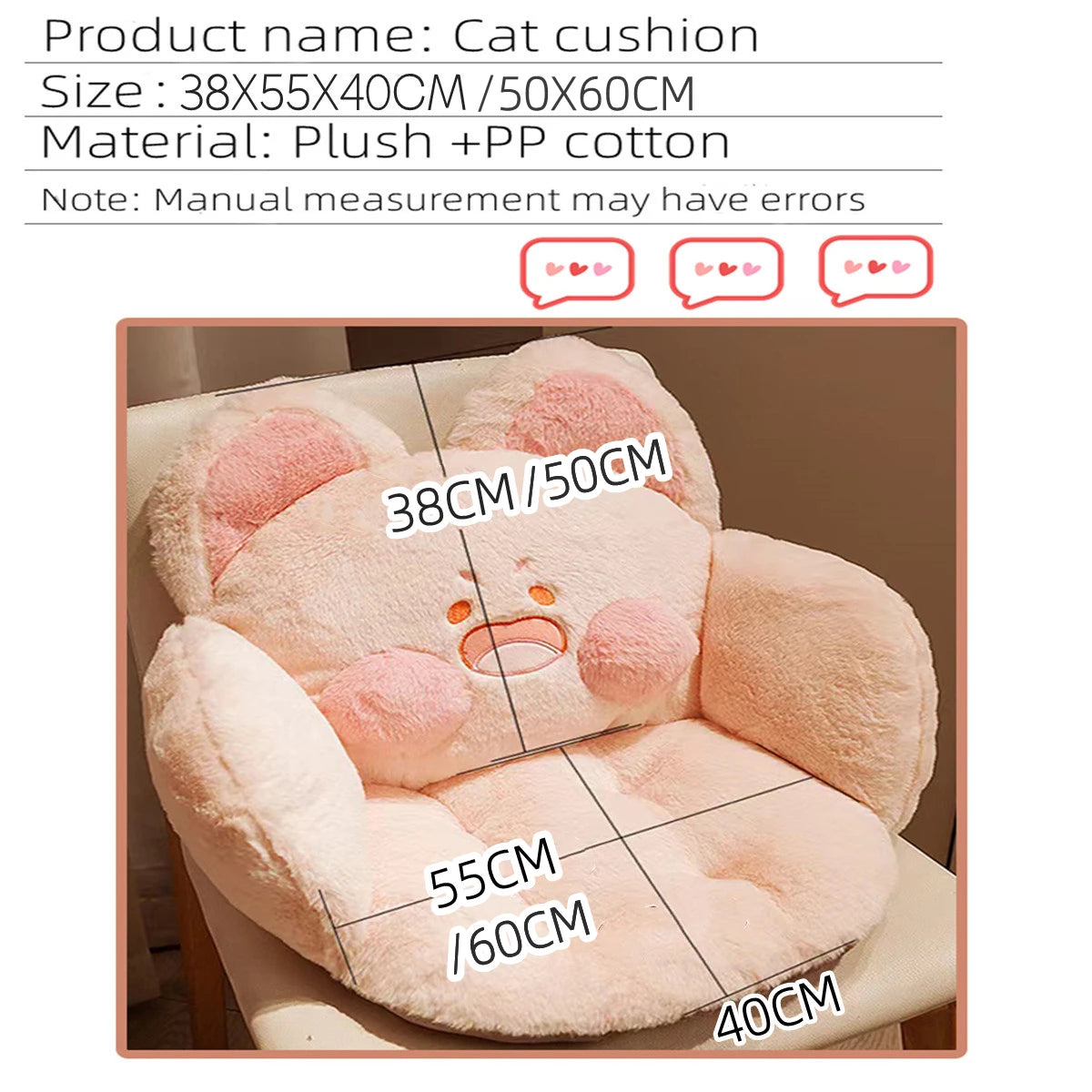 Yazijico™ Cat Cushion Pillow,Comfy Kawaii Chair - Yazijico™ 