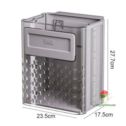 Hanging Trash Can with Lid Large Capacity | Yazijico™ 